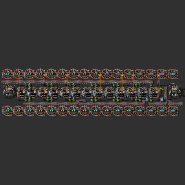 Late-Game Beaconed Electric Smelter Blueprint Image