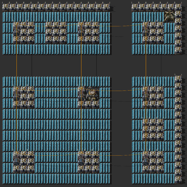 Solar Panel Block with Walkway Blueprint Image