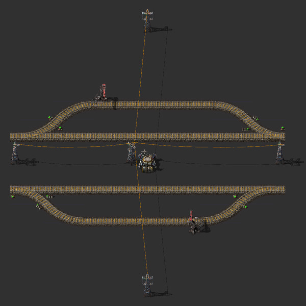 Two-Sided Train Stop Blueprint Image