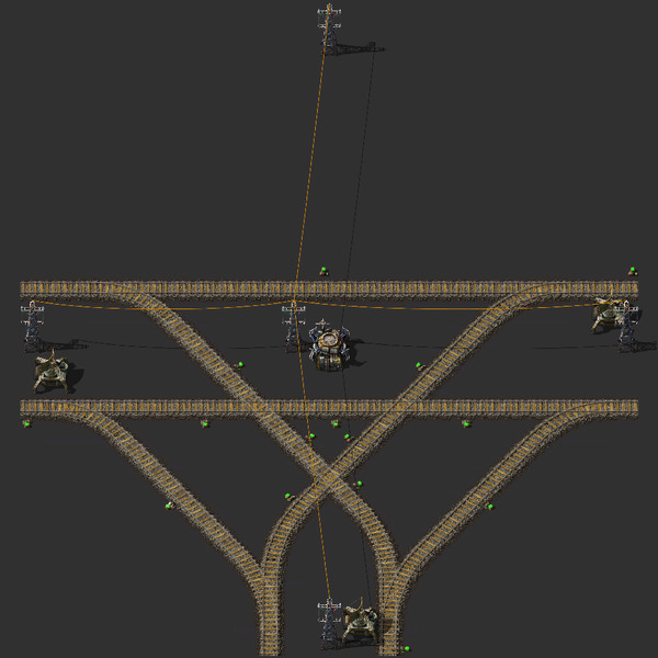 Train T Intersection Blueprint Image