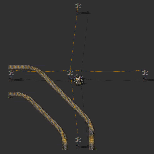 Train Turn Segment Blueprint Image
