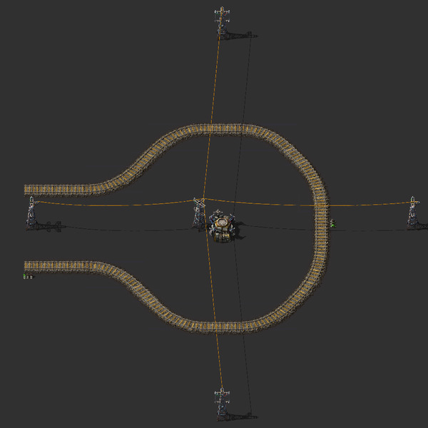 Train U-Turn Segment Blueprint Image